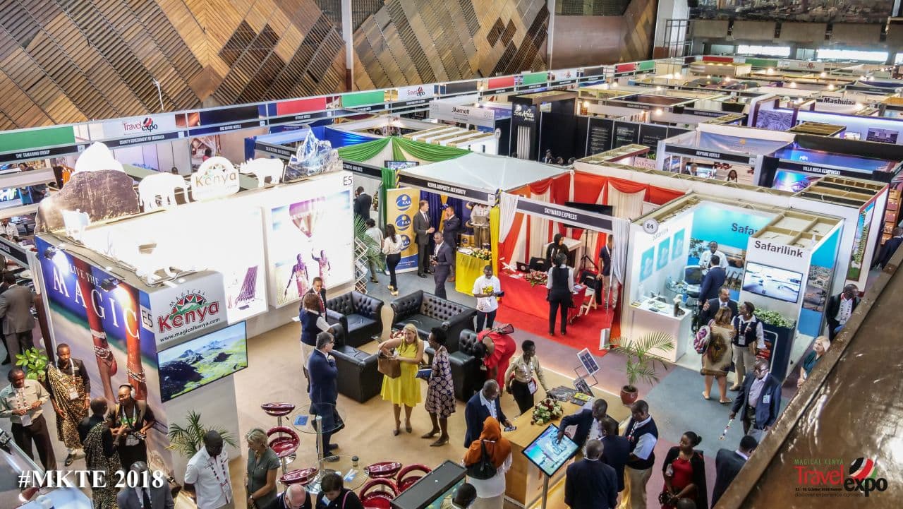 The MKTE floor at an earlier edition of the show, which runs at this scale every year